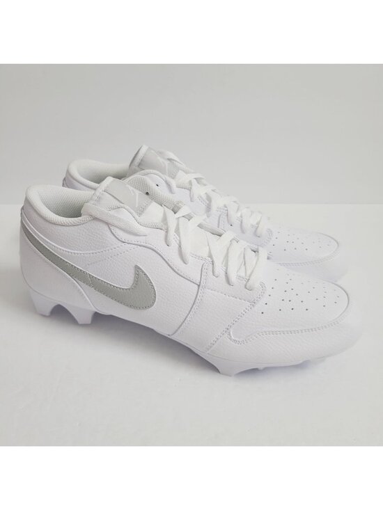 NEW Nike Air Jordan 1 Low TD Football Cleats FJ6245-101 Size 13.5 White main image 6